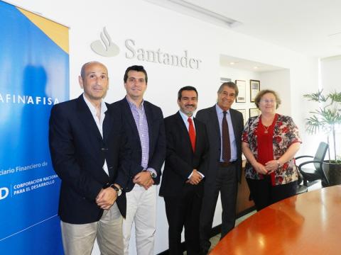 Autoridades: Gastón Pagliaro, Esteban Gherardi, Juan Carlos Chomali, Jorge Perazzo y Adriana Rodríguez.